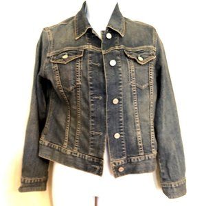 Vtg Y2K GAP Stretch Jeans Trucker Jacket sz S 2004